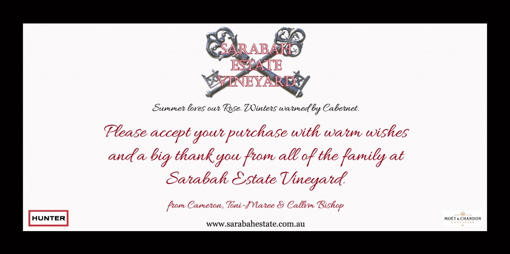 Sarabah Thank You Note Front
